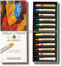 Sennelier Oil Pastels - Box 12 Assorted Colours