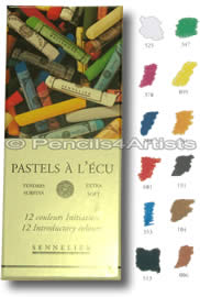 Sennelier Soft Pastels A L'Ecu - Box 12 Introductory Colours