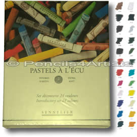 Sennelier Soft Pastels A L'Ecu - Box 24 Introductory Colours