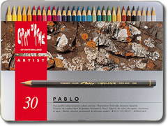 Caran dAche Caran d’Aache Pablo Permanent Colour Pencils Tin of 30 Artist Coloured Pencil 7610186093302 