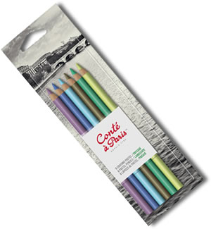 Conte Pastel Pencils 6 Landscape Colours