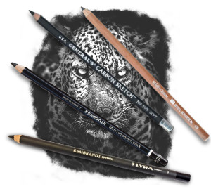 Pencils4artists 'Blacker than Black' Carbon Pencils Compare Set 