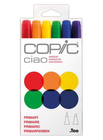 Copic Ciao Primary set of 6