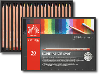 Caran D'Ache Luminance 6901 Permanent Colour Pencil Box of 20