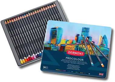 Derwent Procolour Pencils - Tin of 24