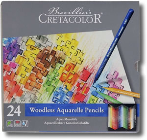 Cretacolor Aqua Monolith Pencils Tin of 24