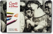 Conte Pastel Pencils Tin 24