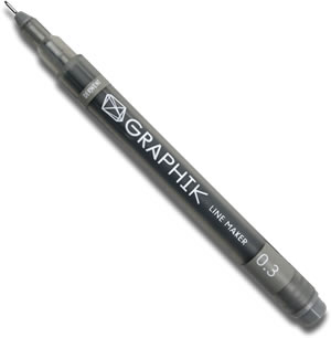 Derwent Line Maker Pens - Graphite Grey