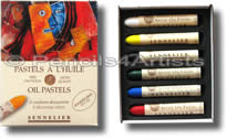 Sennelier Oil Pastels - Box 6 Assorted Colours