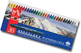 Caran D'ache Neocolor II Watersoluble Wax Pastels Tin of 30