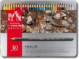 Caran D'Ache Pablo Water Resistant Coloured Pencils Tin of 30