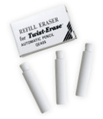 Pentel Eraser Refills for Twist Erase Pencils