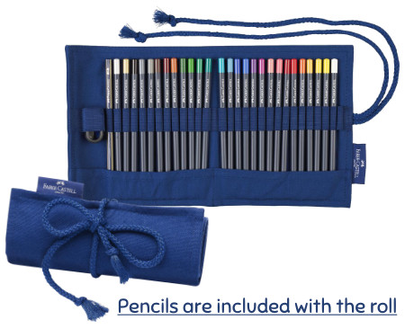 Faber Castell Goldfaber Colour Pencil Roll & Pencils