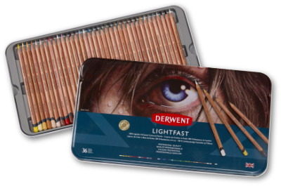 Derwent Lightfast Pencils Tin of 36