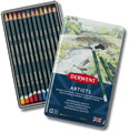 Derwent Artists Colour Pencils Tin of 12