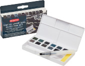 Derwent Tinted Charcoal Paint Pans Pocket Set of 12