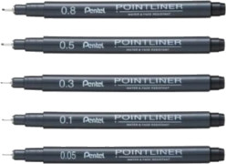 Pentel Pointliner Pens