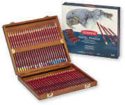 Derwent pastel pencils Wooden Box of 48