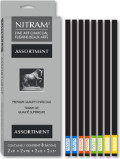 Nitram Charcoal Assorted box of charcoals (8 sticks)