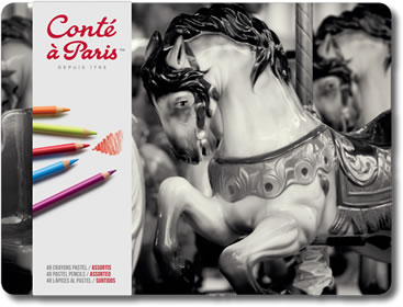 Conte Pastel Pencils Box 48