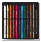 Sennelier Pastel Pencils Set of 12 assorted  + 12 empty slots