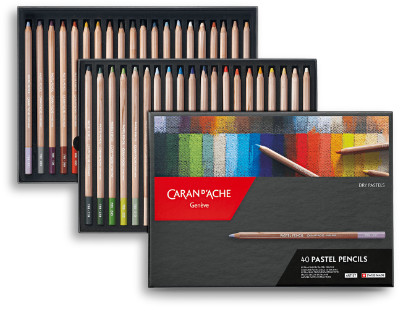 Caran D'Ache Pastel Pencils Box of 40