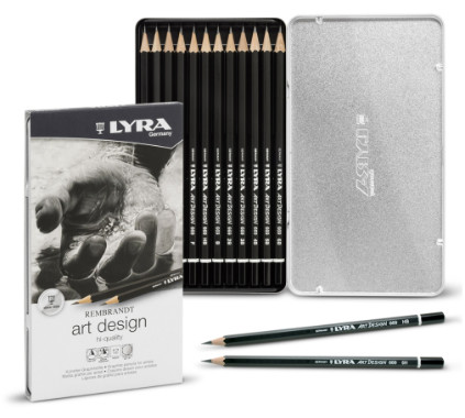 Lyra Rembrandt Graphite Pencils tin of 12 L1111120