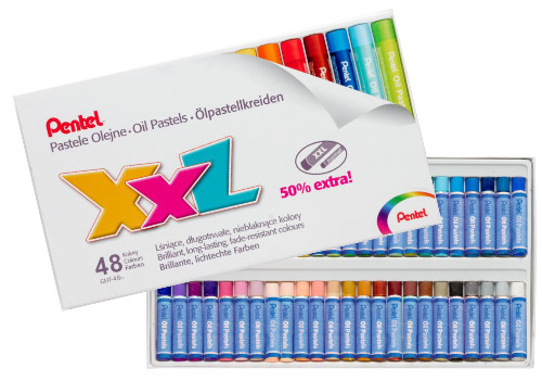 Pentel XXL Oil Pastels Box of 48
