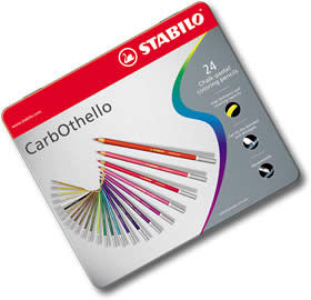 Stabilo Carbothello Chalk Pastel Pencils tin of 24