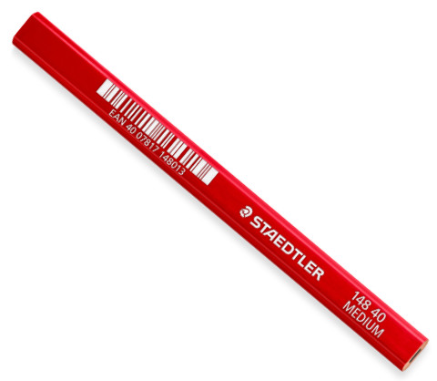 Staedtler Carpenter Pencils - Medium (red barrel)