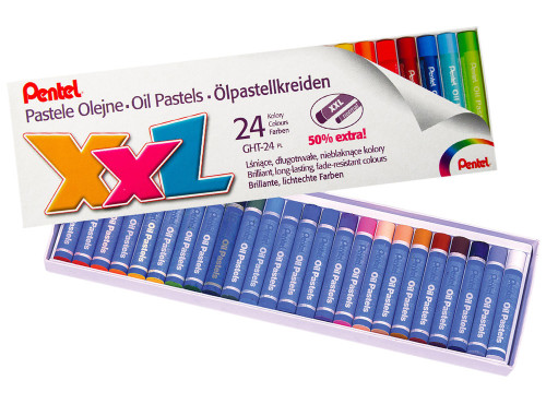 Pentel XXL Oil Pastels Box of 24