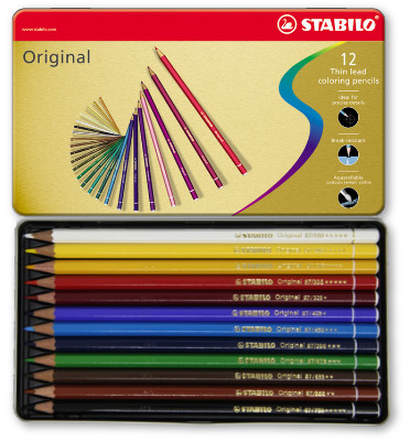 Stabilo Original Colour Pencil Tin of 12