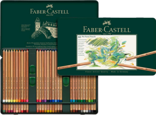 Faber Castell Pitt Pastel Pencils Tin of 60