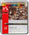 Caran D'Ache Pablo Water Resistant Coloured Pencils Tin of 18