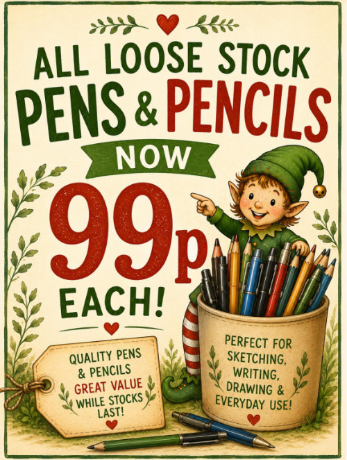 Only 99p For All Pens & Pencils - Up To 83% Off RRP