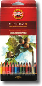 Koh I Noor Mondeluz Watercolour Pencil - Box 24