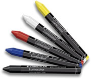 Staedtler Lumocolor Permanent Omnigraph Crayon  -  Box of 12 Crayons