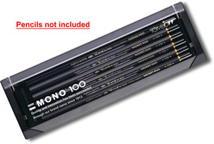 Empty Tombow Mono 100 Hard Pencil Box