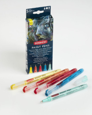 Derwent Graphik Line Painter Pens Pack of 5 Palette 1