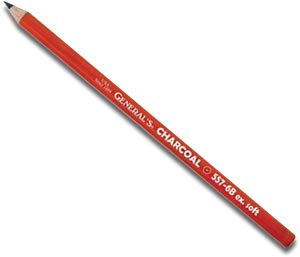 General's Charcoal Pencils 557 & 558 White