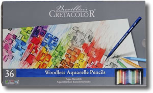 Cretacolor Aqua Monolith Pencils Tin of 36